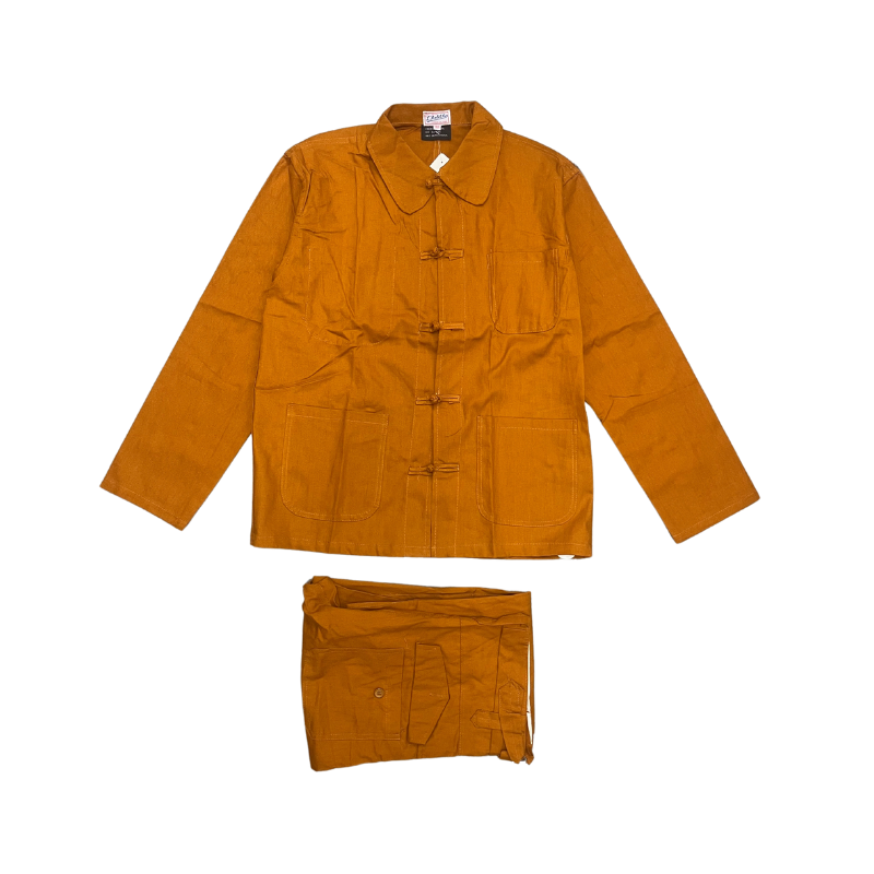 Ensemble bleu de Chine moutarde - ANTICHER