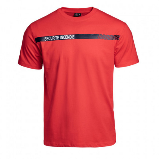 T-shirt SÉCU-ONE Sécurité Incendie rouge - A10 EQUIPMENT